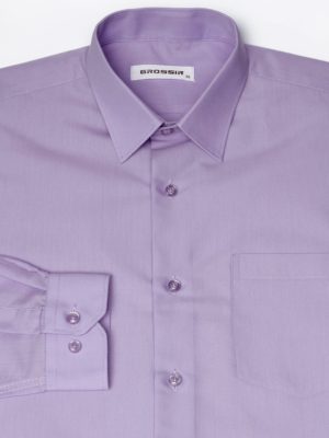 Рубашка Для Мальчика Фиолетовая Простая