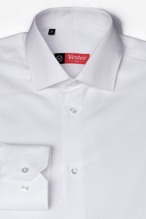Белая рубашка с длинным рукавом Vester 68814 W