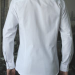 Рубашка белая в полоску Vester 68814 W сзади