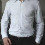 Рубашка белая в полоску Vester 68814W_17