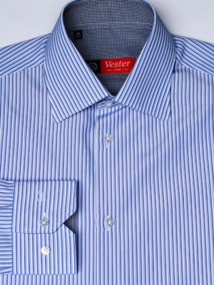 Рубашка в синюю полоску Vester 71214 W