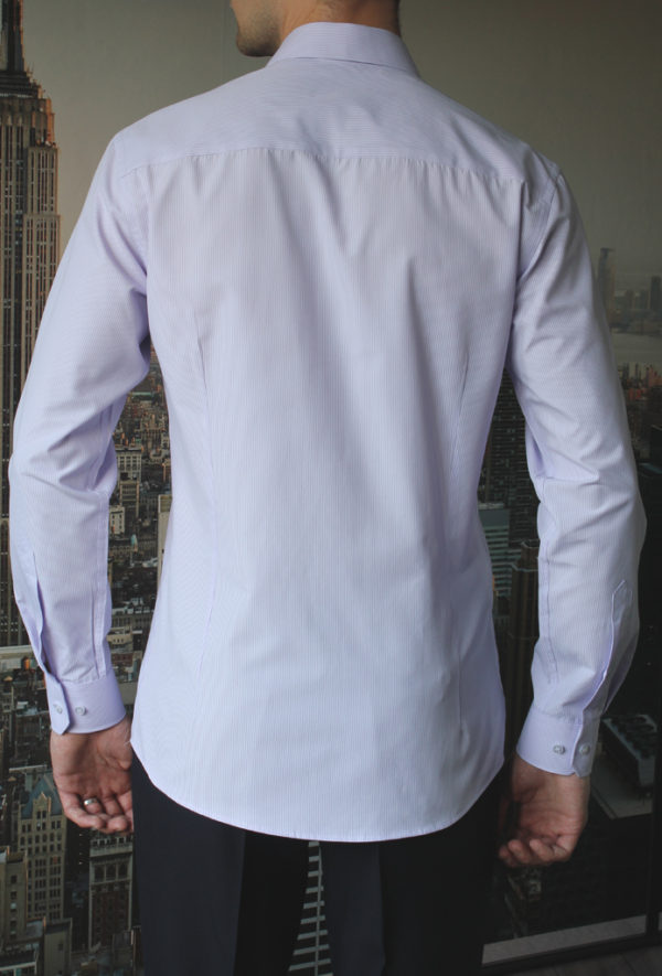 Рубашка в сиреневую полоску Vester 68814 W сзади