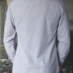 Рубашка в фиолетовую полоску Vester 71214 W сзади