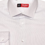 Белая рубашка в тонкую синюю полоску Vester 68814 W